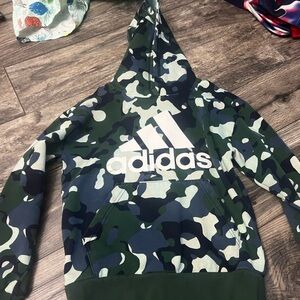 Adidas two piece camo sweatsuit